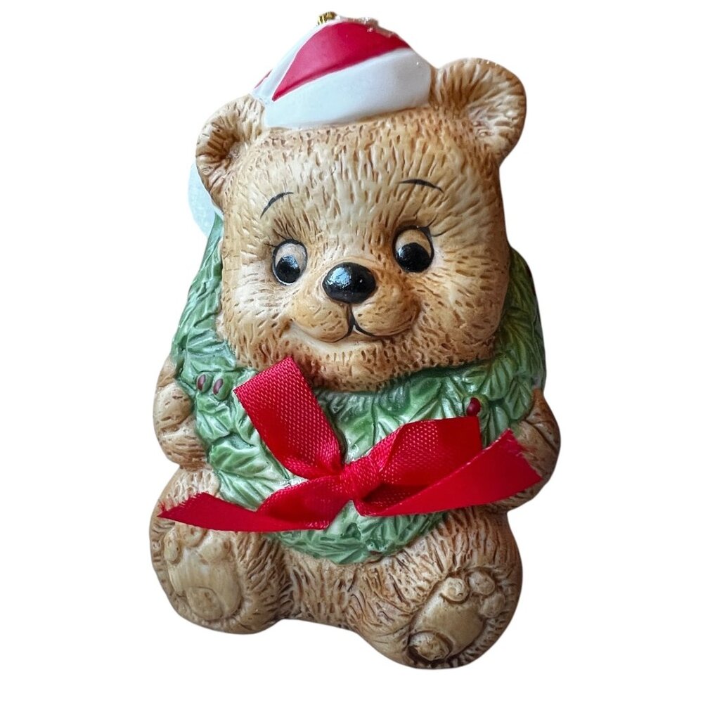 Jolly Jingles by BOA Vintage Bell Teddy Bear Porcelain in Original Box 1… - Picture 1 of 14